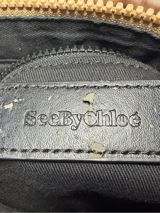 See by Chloe Satin Light Pink Tote Bag with Star Charm and Crossbody strap. - Picture 16 of 17